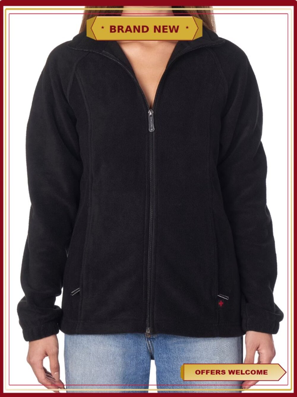 Womens Soft Polar Fleece Jacket Full Zip Lightweight Warm Coat